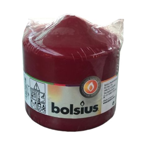 Moccolo singolo 100/98 bordeaux Bolsius
