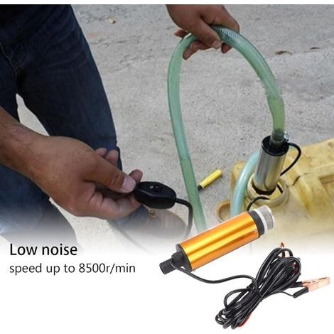 Pompe Submersible Électrique, Pompe Submersible Électrique DC Portable Mini 12V DC 30L/Min Pour L'eau De Kérosène Diesel (1/4)