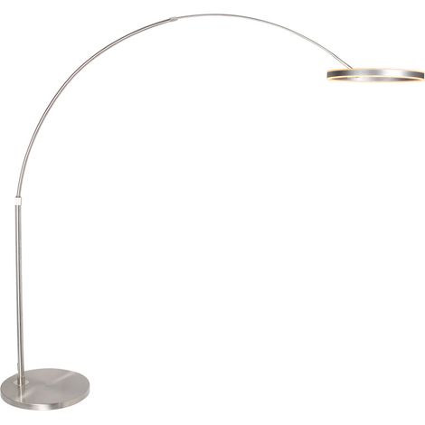 Steinhauer - lampada da terra - Ringlux - acciaio - metallo -