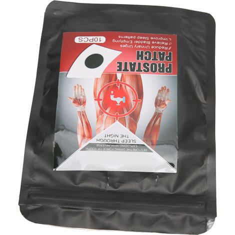 Lot de 10 patchs pour la prostate, réduisant les mictions fréquentes et favorisant la santé de la vessie chez l'homme.