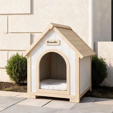 Niches pour chien en bois massif de cèdre certifié FSC (1/5)