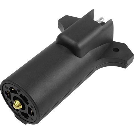 Adaptador de cableado para remolque de 12 V, de 7 pines redondos a 5 pines planos, conector de luz de 7 pines a 5 pines para RV, marino y lámpara.