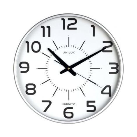 Reloj de Pared Unilux Maxi POP/ Gris Metalizado