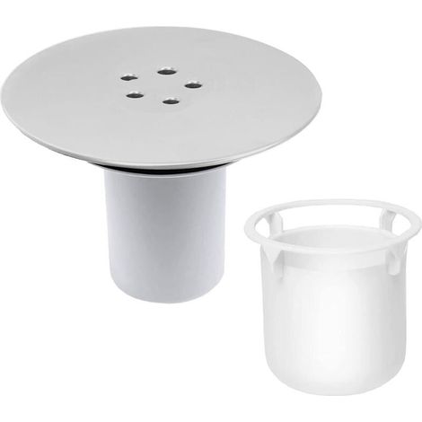 Bonde de Douche 90 mm/115mm, Remplacement de Couvercle de Siphon Douche, Capot Bonde Universelle, Prise de Douche Chromé, Débit Rapide (1/4)