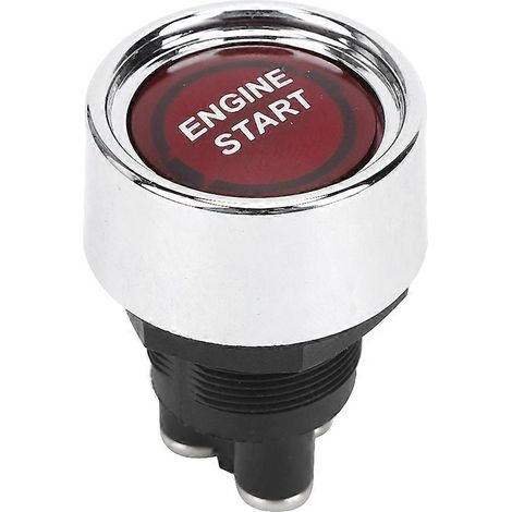 Interrupteur de démarrage moteur à LED, bouton d'allumage et d'arrêt pour camping-cars et voitures de course (rouge) (1/3)
