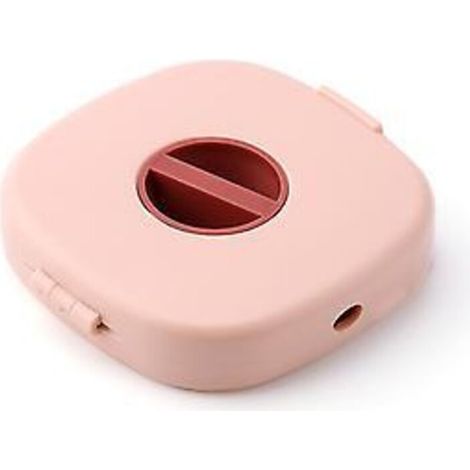 Rose, 1 pièce, enrouleur de câbles compact avec fonction support pour téléphone, pour câbles USB de bureau