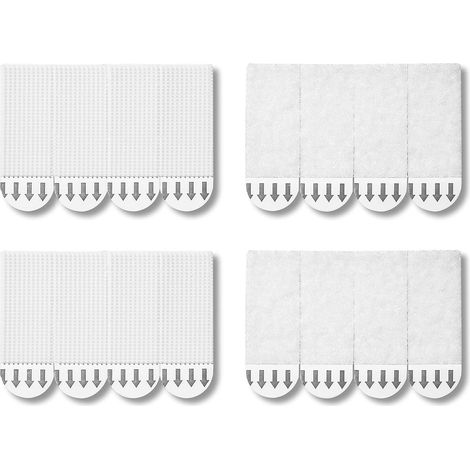 24 paires de pinces pour accrocher des tableaux, sans perçage, avec velcro, n'abîment pas le mur, ne laissent aucune trace, petite taille (4,6 x 1,6 cm) (1/5)