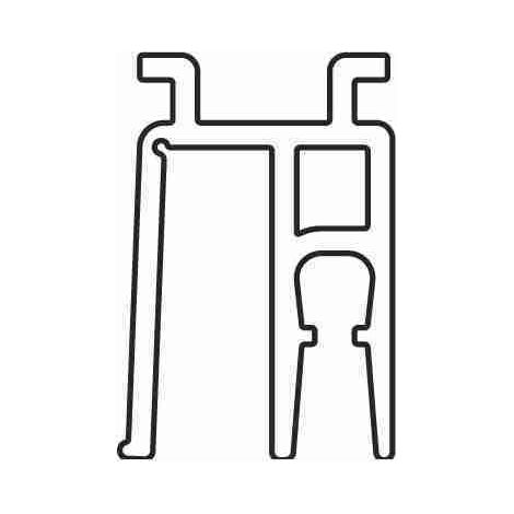 Profilo Plastico Inferiore Anta Mobile L= 5.0 Tk Faac 5814 Nuovo