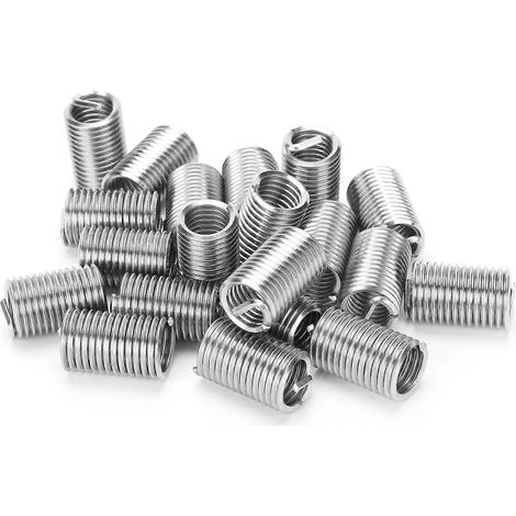 20 inserts filetés, outil de réparation d'écrous réducteurs, acier inoxydable M1/12-13x2,5D