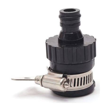 Adaptador externo para grifo, conector universal para grifo, conector para manguera de jardín para grifo mezclador (16 mm de diámetro, sin rosca) (1/5)