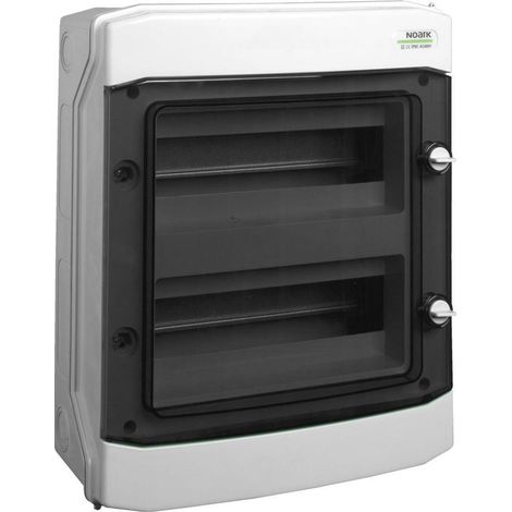 Noark Verteilungsschrank grau klar 319x384x144 mm IP65