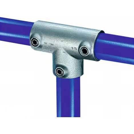 Raccord KEE KLAMP 25-6 en T à 90° pour tubes D. 33,7 mm - Galvanisé - KEE25-6