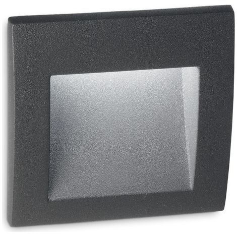 Applique d'extérieur LED carrée encastrable Anthracite IP65, 3000K (1/2)