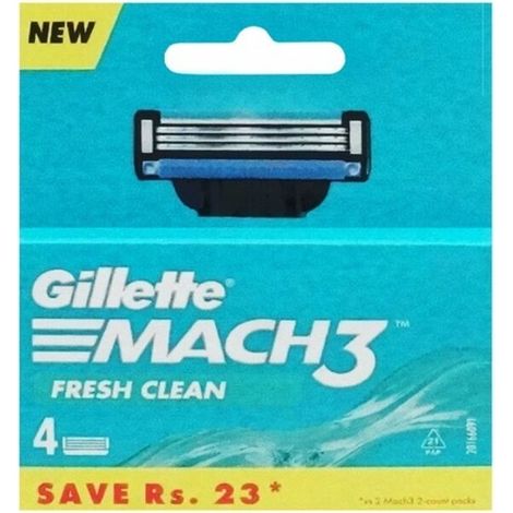 Lame da barba compatibili con Gillette Mach3, 4 pezzi, affilate e durature (1/3)