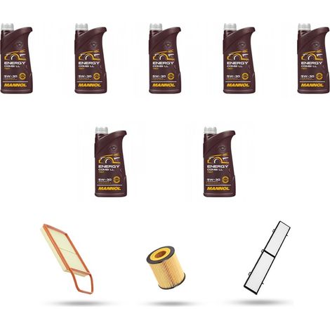 Kit tagliando 4 FILTRI e 7L OLIO compatibile con Bmw Serie 1 (E81,E82,E87,E88) 135i 225kw dal 2007 (1/5)