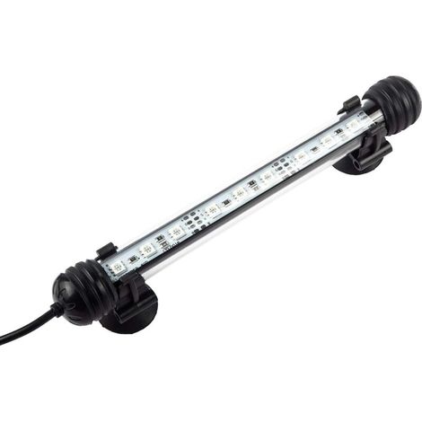 LED-Aquariumbeleuchtung, Röhrenlampe, wasserdichte Beleuchtung, Tauchen, energiesparend, Aquarium-Dekoration, RGB-Farbe mit Fernbedienung (18 cm, RGB)