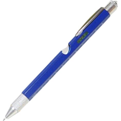 1 stylo multifonction 9 en 1, aluminium, règle, tournevis plat/croix, décapsuleur, stylet, niveau, lampe LED, idéal cadeau homme (1/5)