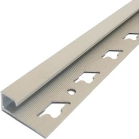 PROFILO 'JOLLY' QUADRO PER RIVESTIMENTI EFFETTO PIETRA H 10 mm - Beige - barra 2,5 mt Q.TA 25