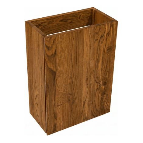 Saniclass Holz Pure meuble lave-mains - 39.4x21.5x55cm - 1 porte - Noyer pur (1/5)
