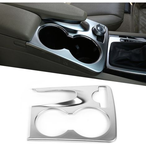 Garniture de cadre de porte-gobelet d'eau de console compatible avec Mercedes Benz Classe GLK (X204) 2008-2015 (Chromeplate) (1/5)