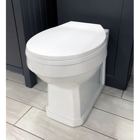 Nuie Carlton Back To Wall Toilet Pan with Soft Close WC Seat York Richmond (1/2)