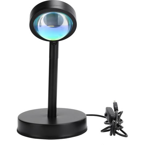 Sunset Light 180° Rotating Sundown Pattern Projection Floor Lamp USB Powered Nightlight (1/5)