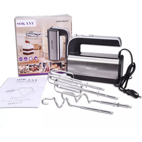 Mixeur Plongeant - 800 W - 5 Vitesses Réglables - Tiges Doubles En Acier Inoxydable - Design Vertical - Poignée Ergonomique - 1 Pièce (1/5)