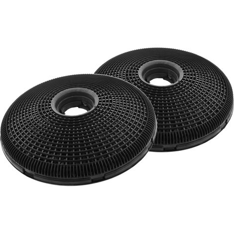 Filtro de carbón AllSpares (2 uds.) para campanas extractoras compatibles con AEG-Electrolux Tipo 190 / ECFB02 / ECFBLL01 y Boretti KF801 (Ø190mm) (1/5)