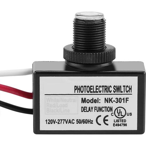 Détecteur crépusculaire automatique 120V-277VAC interrupteur photoélectrique on/off pour luminaires (1/5)