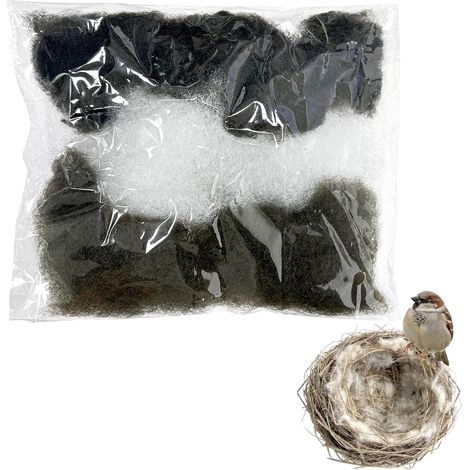 Matériel de Nidification d'oiseaux, 1 PCS Remplacement Matériel, pour Nids d'oiseaux en Forme De CœUr MéTal Suspendu, DéCoration ExtéRieure Nids d'oiseaux, pour Jardin, Cour Et Amoureux des Oiseaux (1/5)
