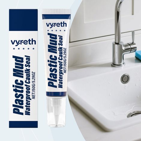 Transparenter, wasserdichter Dichtstoff für den Hausgebrauch, geeignet zum Reparieren von Fugen, Verkleben, Abdichten, Schimmelvorbeugen und Abdichten von Lecks – 150 g -- BIEMMEDUE (1/5)