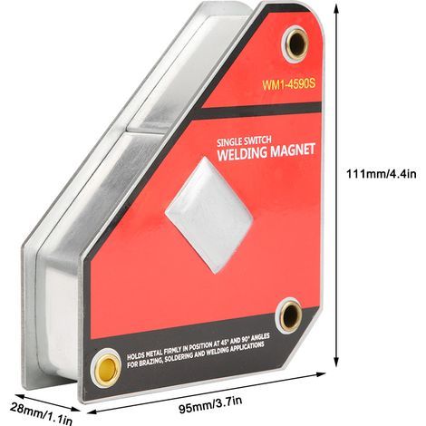 WM1-4590S Outil auxiliaire de positionnement magnétique de soudage à interrupteur unique et de fixation d'angle (1/5)
