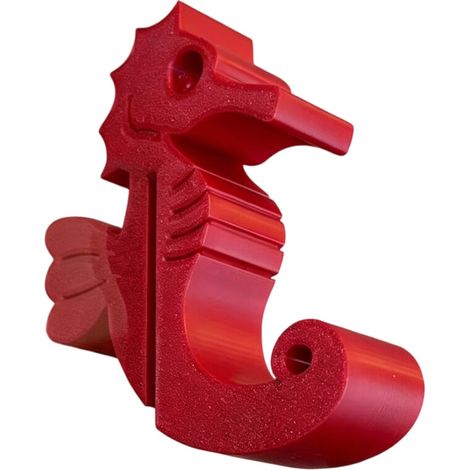 Divertente schema all'uncinetto ispirato alle creature marine - Rosso
