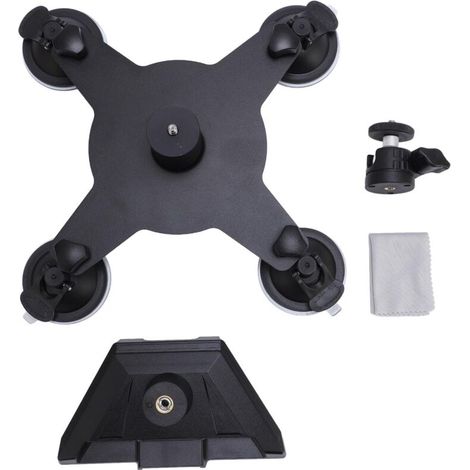 Suction cup mount for sunroof, no drilling required, quick release, stable signal, car satellite for camper vans, boats, road trips. (1/5)