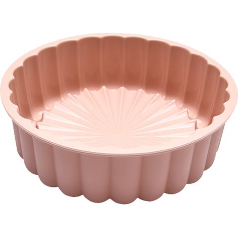 Molde De Silicona - Forma De Flor Redondo Para Pasteles Y Tartas - Resistente Al Horno Y Microondas - 1 Unidad (1/5)