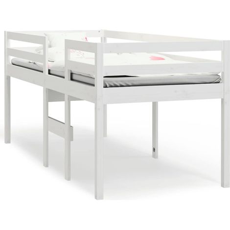 Maison Exclusive - Hochbett Weiß 80x200 cm Massivholz Kiefer