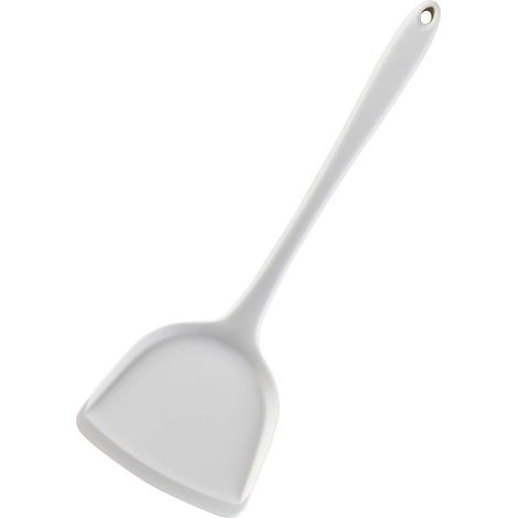 Spatule en silicone antiadhésive résistante aux hautes températures, multifonctionnelle, blanche (1/5)