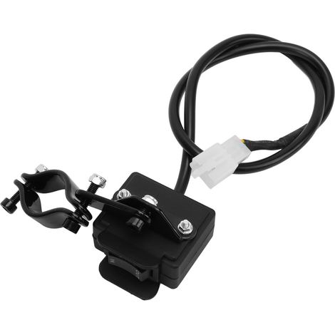 Interrupteur à bascule 12V Ortviai Treuil UTV/ATV Câblé 0,5m Acier ABS Noir Compatible 1500-5000 lbs Montage Guidon (1/5)