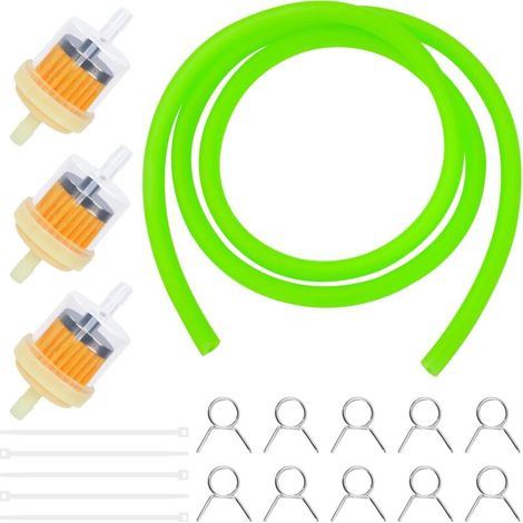 1 Kit Tuyau Carburant,3 Filtre Aimanté,10 Collier Serrage,Moteur Scooter Tondeuse