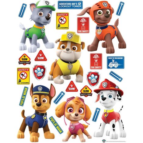 Stickers - Pat'Patrouille - Toute l'équipe - 65 CM x 85 CM (1/5)