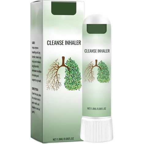 Lung Cleanse,Nasal Inhalateur,Inhalateur de Nettoyage,Nettoyant pour Les Poumons,1.8ml (1/5)