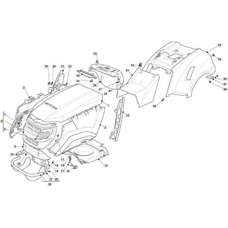 VORDERE MOTORHAUBE TCS BIF. NCS8000N ORIGINAL STIGA – 382394650/0