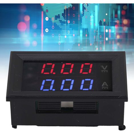 TJ0810 Digitales DC-Voltmeter und -Amperemeter mit Dual-LED-Anzeige, Spannungs- und Stromanzeige, universeller SMD-Stromdetektor, LED-Spannungs- und Strommonitor, 0–100 V 100 A DC-Messkopf + Shunt (1/5)