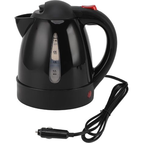 Bouilloire De Voyage électrique Portable 24V, 1000ml, 250W, Chauffe-eau Avec échelle Allume-cigare, Pour Caravanes Et Camions Automobiles (1/5)