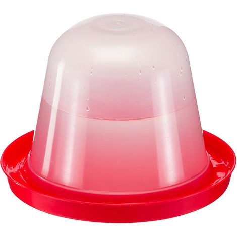 Ferplast OLBIA 3 Abbeveratoio per galline e pulcini. Variante OLBIA 3 - Misure: Ø 27 x h 20 cm - 3 L - Rosso