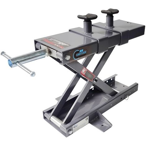 SwitZer 1100LBS Motorbike Scissor Repair Stand Jack Lifting Tool Large Platform (1/5)
