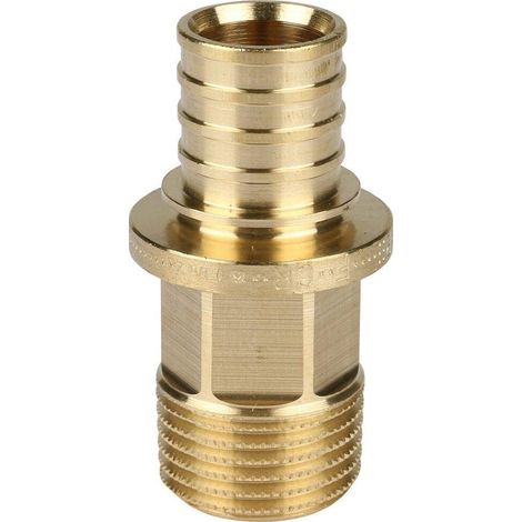 Rehau RX 20x1 GZ Raccord Laiton Brun 20 mm x 1 inch