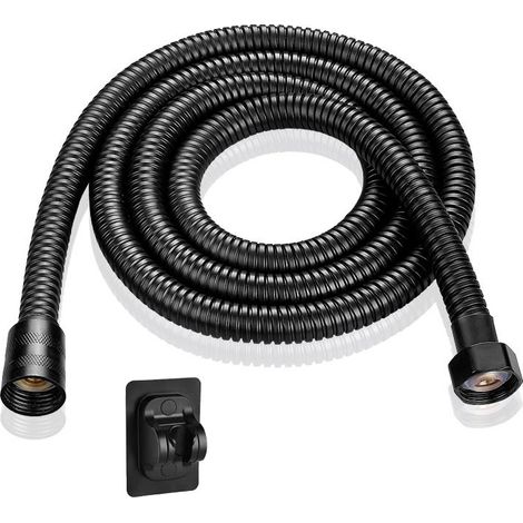 (Flexible de 1,5 mètre + support) Pommeau de douche haute pression, 6 modes de jet haute pression, pommeau de douche économique en eau (1/5)