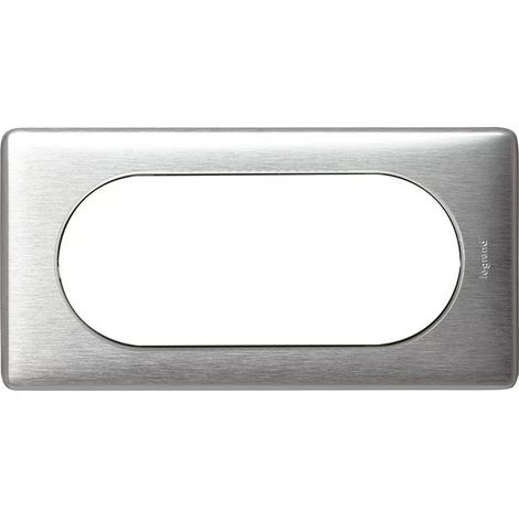 Legrand 068925 - Céliane plate - anodized - 4/5 mod - aluminum