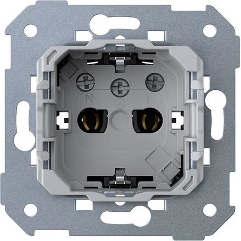 Base de prise Schuko CLEAN modulaire 16A 127/250 V avec système de vissage à vis Simon 75 (1/4)